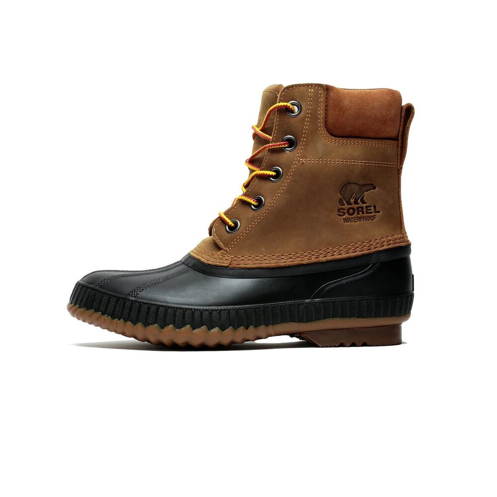 Sorel NWT Men’s Cheyanne II Waterproof Chipmunk / Black Size 9